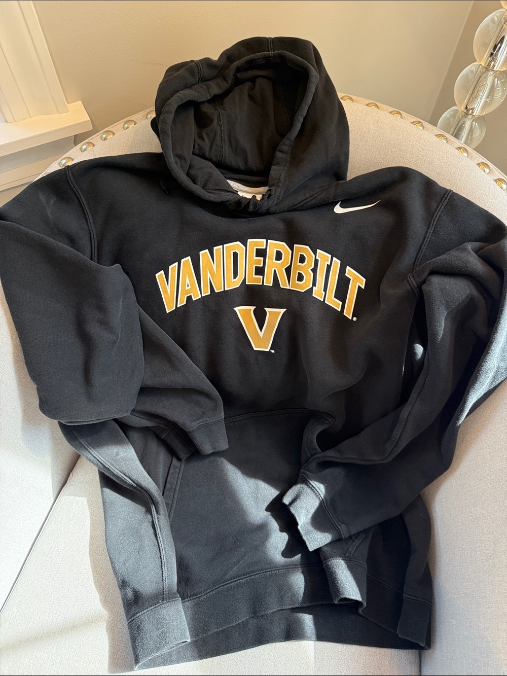 Nike Black & Gold Vanderbilt Pullover Hoodie